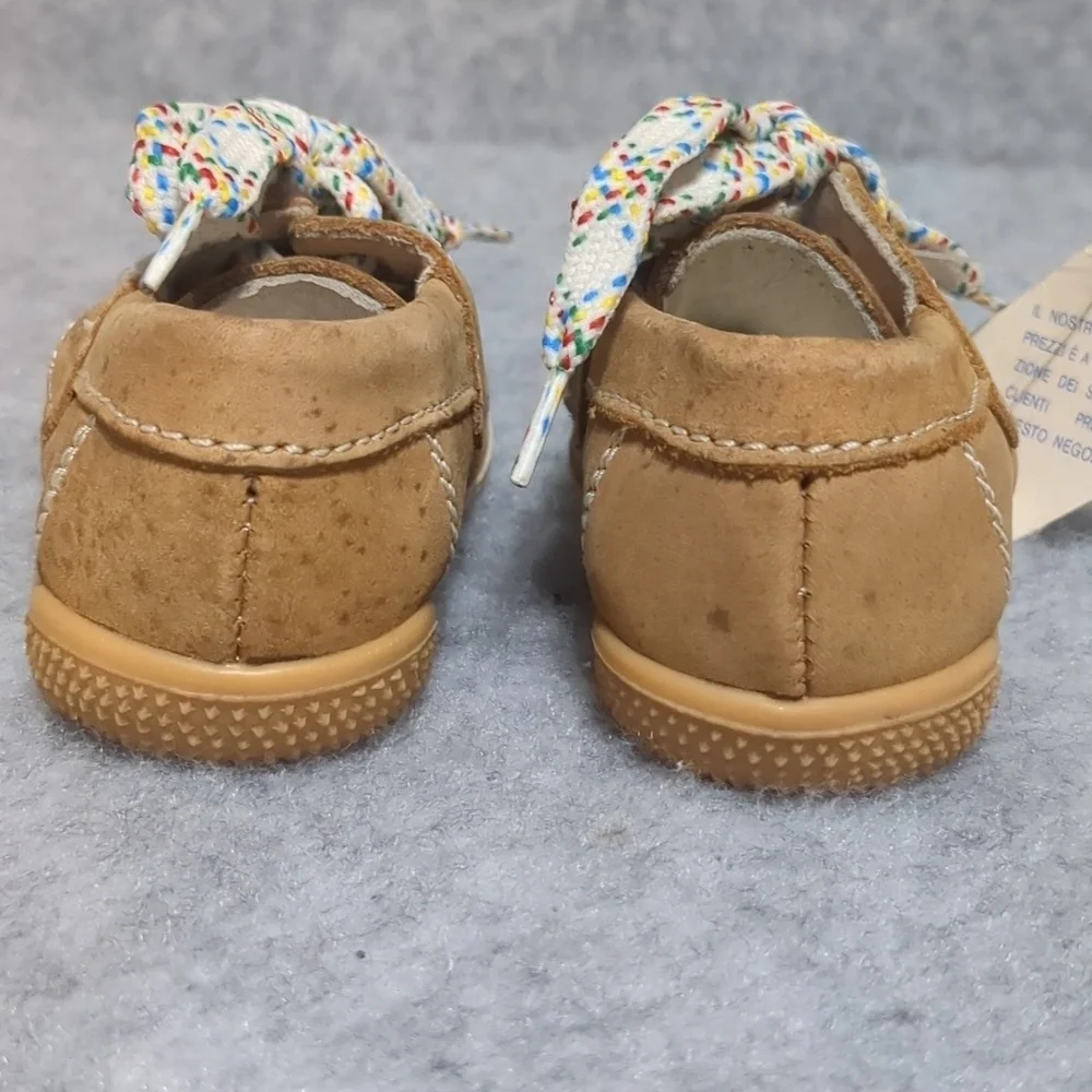 Primigi Toddler Leather Toddler Moccasins Shoes Size EU 18 US3 NWOT